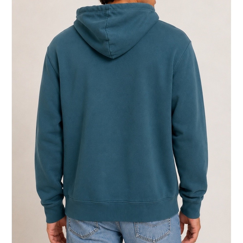 Vintage Y2K State Of Mine Colorado Mens Teal Graphic Hoodie Sweatshirt Size L - Picture 2 of 12